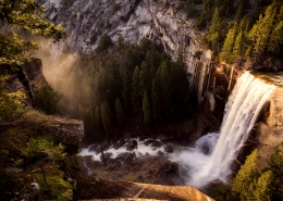 Vernal Falls on Yosemite Premium Mercedes Tour