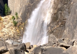 Yosemite Waterfall on Bracebridge Dinner Tour in Winter