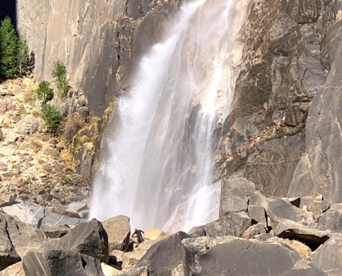 Yosemite Waterfall on Bracebridge Dinner Tour in Winter