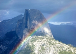 Yosemite Half Dome Rainbow