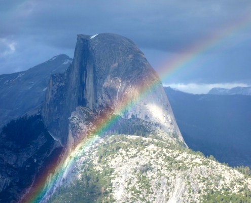 Yosemite Half Dome Rainbow