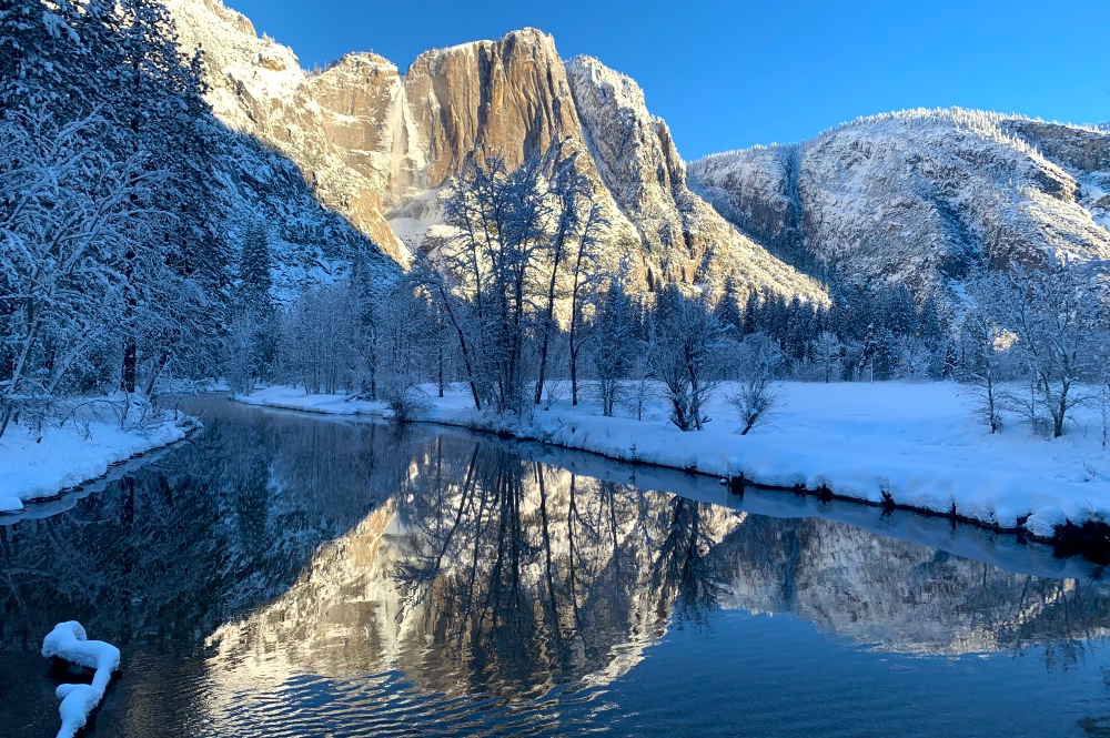 Yosemite in Winter Reflection