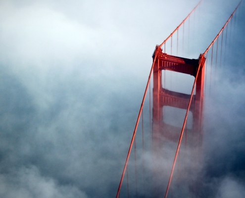 San Francisco's Golden Gate Bridge in Fog