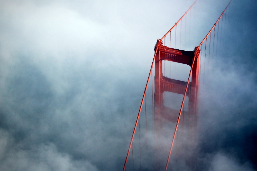 San Francisco's Golden Gate Bridge in Fog