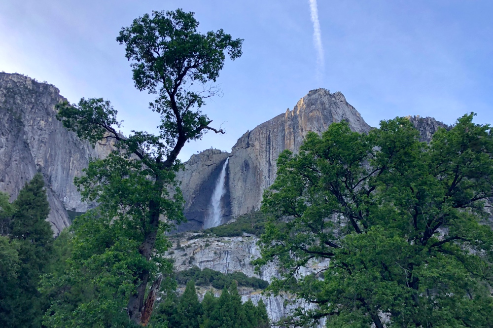 Yosemite Falls at sunset