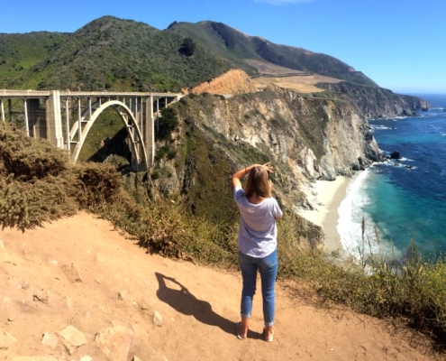 Big Sur Viewpoint on california college tour